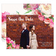 Corner Peonies Photo Save The Date Announcements Image 3 of 3